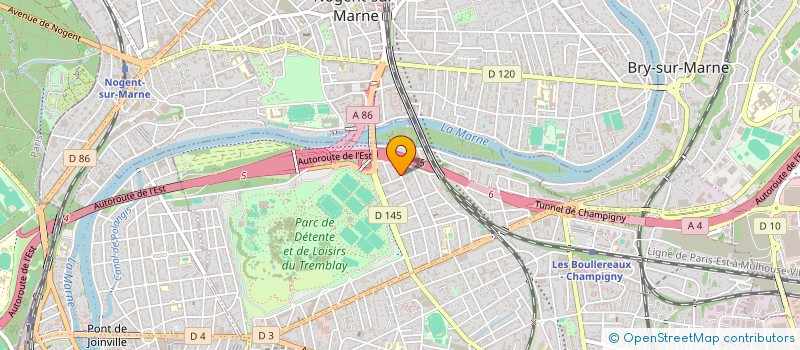 localisation de l'entreprise LE PETIT OCEAN à CHAMPIGNY-SUR-MARNE