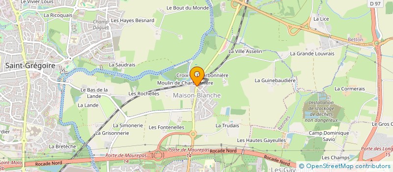 localisation de l'entreprise LE PETIT OLIVIER  SAINT-GREGOIRE