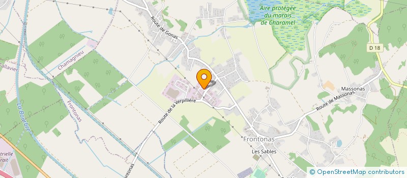 localisation de l'entreprise LE PETIT OPERA DE L'ISLE  FRONTONAS