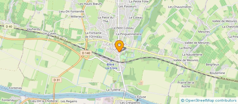 localisation de l'entreprise LE PETIT PAIN  LA CROIX-EN-TOURAINE