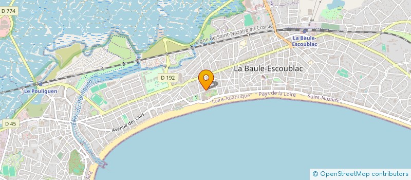 localisation de l'entreprise LE PETIT PALAIS à LA BAULE-ESCOUBLAC
