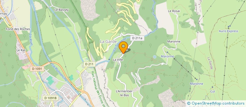 localisation de l'entreprise LE PETIT PARADIS  LA GARDE