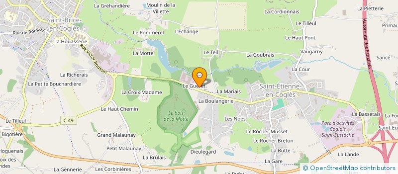 localisation de l'entreprise LE PETIT PARADIS  MAEN ROCH