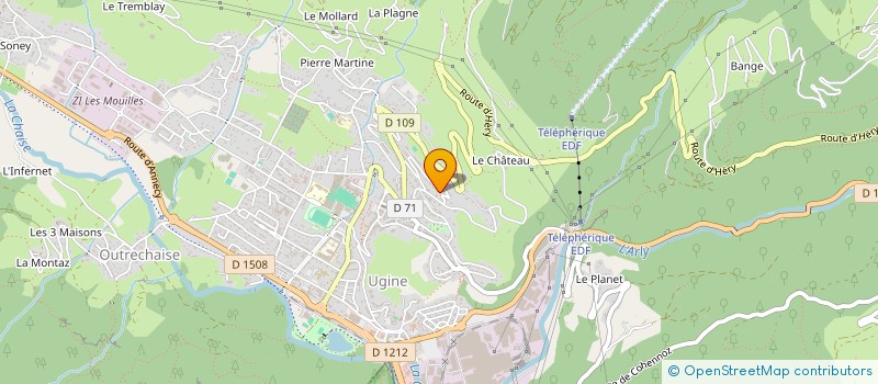 localisation de l'entreprise LE PETIT PARADIS  UGINE