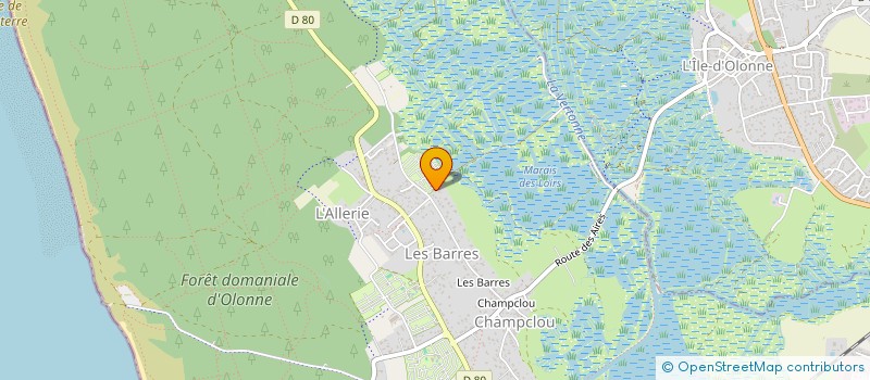 localisation de l'entreprise LE PETIT PARADIS à SABLES-D'OLONNE (LES)