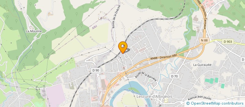 localisation de l'entreprise LE PETIT PARADIS LESCURIEN  LESCURE-D'ALBIGEOIS