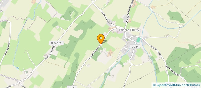 localisation de l'entreprise LE PETIT PATRE  WIERRE-EFFROY