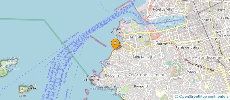 localisation de l'entreprise LE PETIT PAVILLON à MARSEILLE