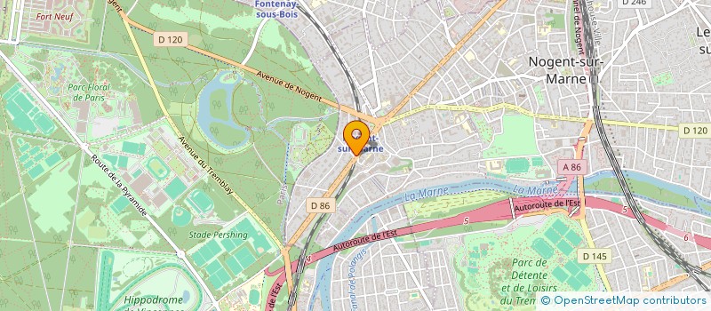 localisation de l'entreprise LE PETIT PAVILLON  NOGENT-SUR-MARNE