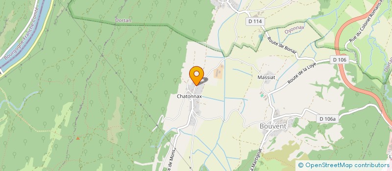 localisation de l'entreprise LE PETIT PAYSAGE à OYONNAX