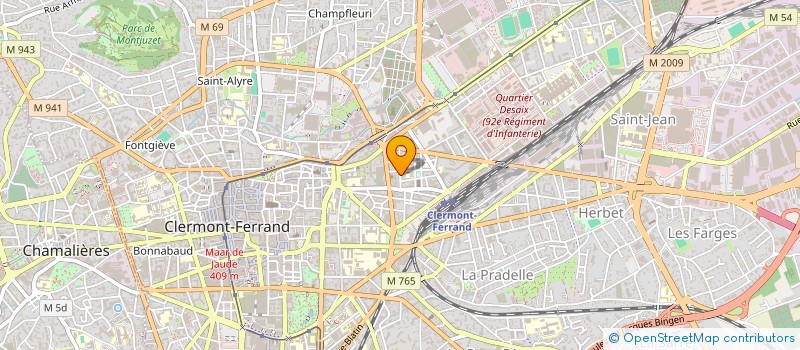 localisation de l'entreprise LE PETIT PHOTOGRAPHE  CLERMONT-FERRAND