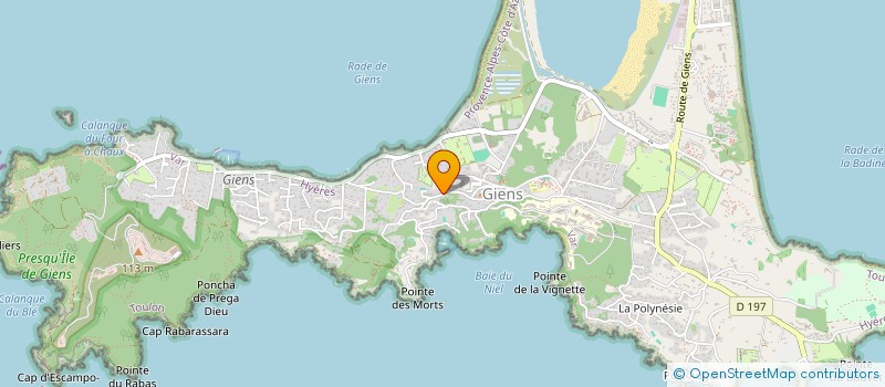 localisation de l'entreprise LE PETIT PIN à HYERES