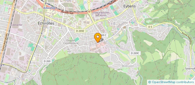 localisation de l'entreprise LE PETIT PLATEAU  ECHIROLLES