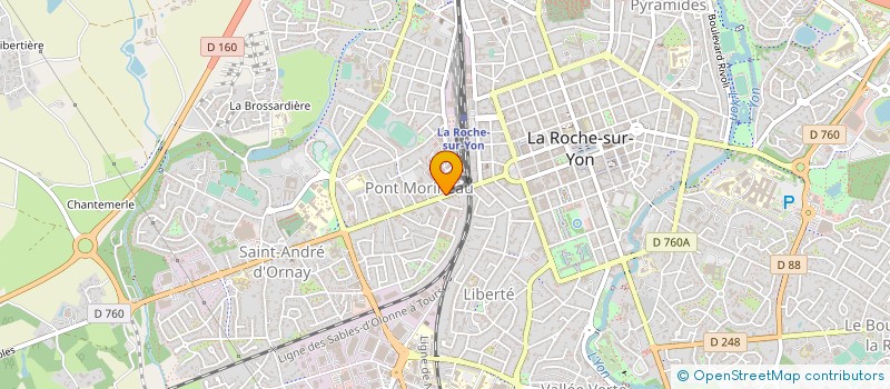 localisation de l'entreprise LE PETIT PLUS EXPRESS 85 à LA ROCHE-SUR-YON