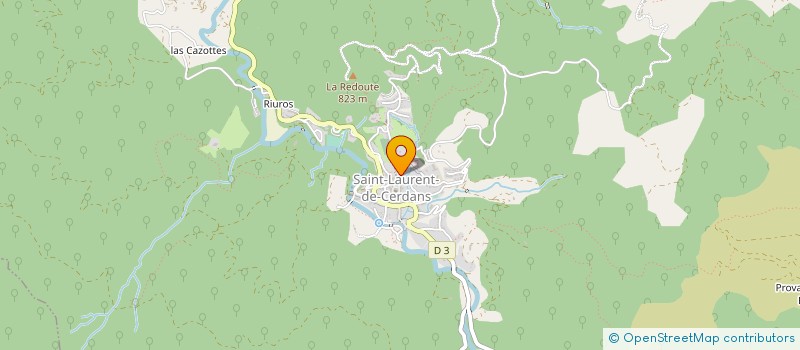 localisation de l'entreprise LE PETIT POINT LAURENTIN  SAINT-LAURENT-DE-CERDANS