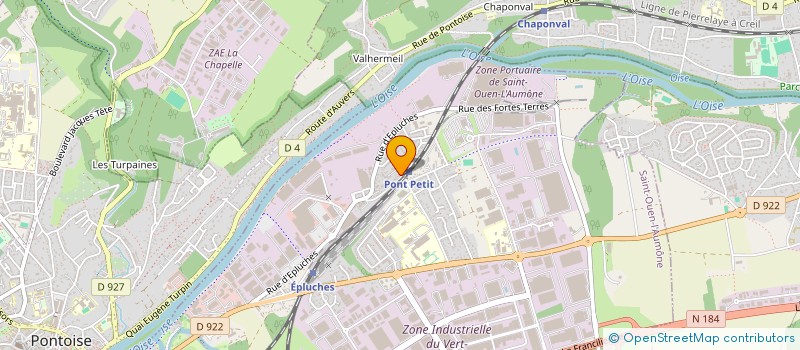 localisation de l'entreprise LE PETIT PONT SNC  ST OUEN L AUMONE