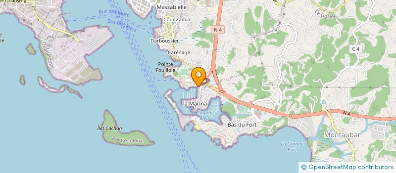 localisation de l'entreprise LE PETIT PORT  POINTE A PITRE