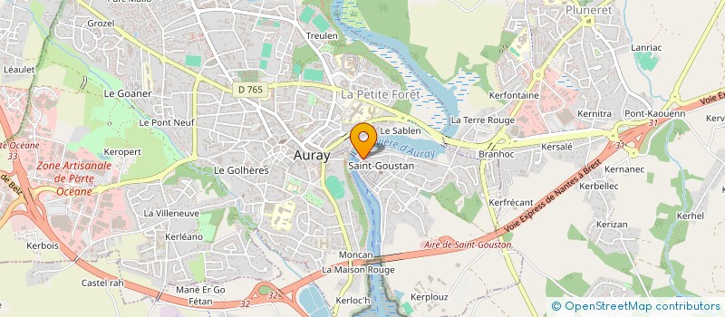 localisation de l'entreprise LE PETIT PORT à AURAY