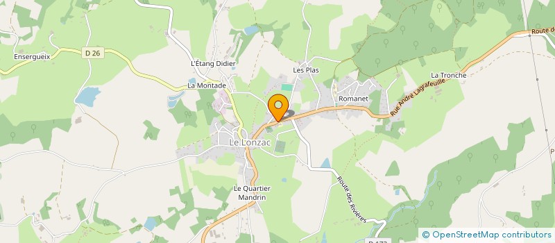 localisation de l'entreprise LE PETIT PORTAIL  LE LONZAC