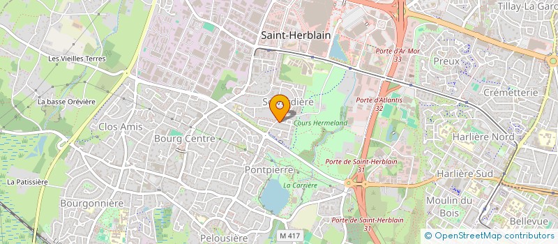 localisation de l'entreprise LE PETIT POUCET  SAINT-HERBLAIN