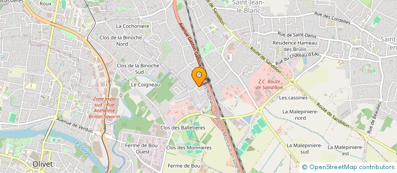 localisation de l'entreprise LE PETIT POUCET  SAINT-JEAN-LE-BLANC