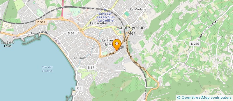 localisation de l'entreprise LE PETIT POUCET à SAINT-CYR-SUR-MER
