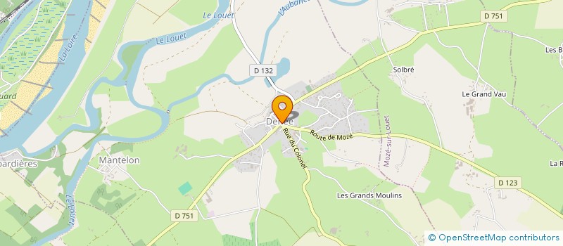 localisation de l'entreprise LE PETIT PRE à DENEE