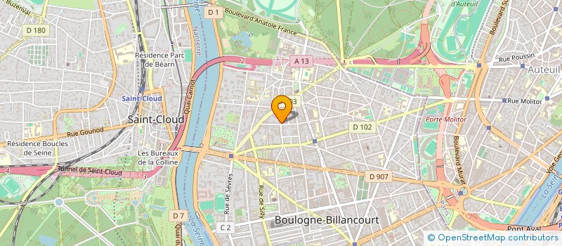 localisation de l'entreprise LE PETIT PRINCE à BOULOGNE-BILLANCOURT
