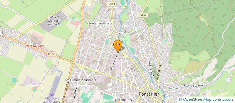 localisation de l'entreprise LE PETIT QUEBEC  PONTARLIER