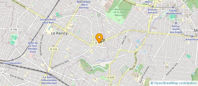localisation de l'entreprise LE PETIT RAINCY à LE RAINCY