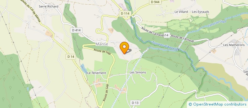 localisation de l'entreprise LE PETIT RANDONNEUR à CHABOTTES