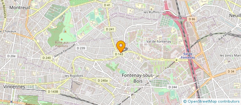 localisation de l'entreprise LE PETIT RAPIDE à FONTENAY-SOUS-BOIS