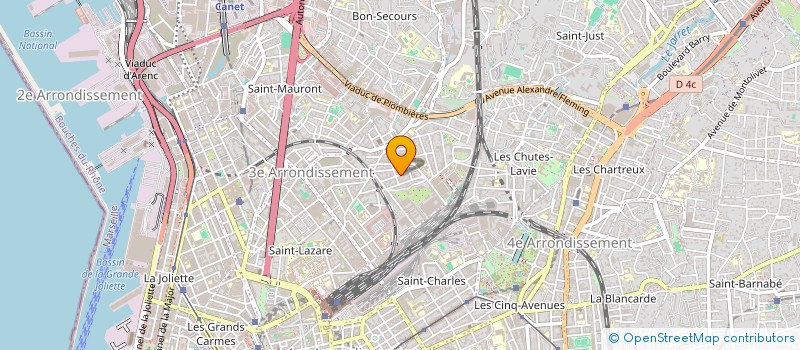 localisation de l'entreprise LE PETIT RAT CONTE  MARSEILLE