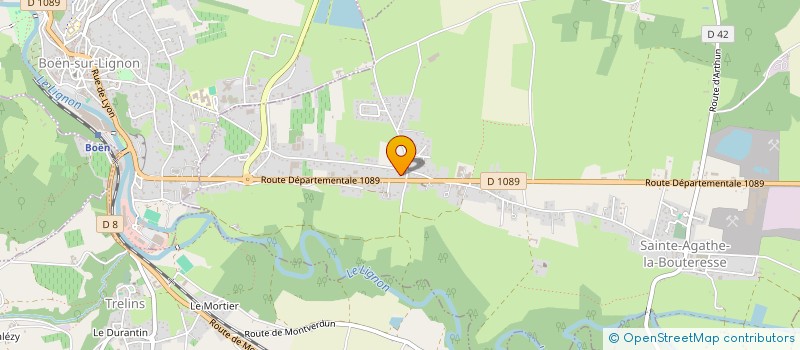 localisation de l'entreprise LE PETIT RELAIS  SAINTE-AGATHE-LA-BOUTERESSE