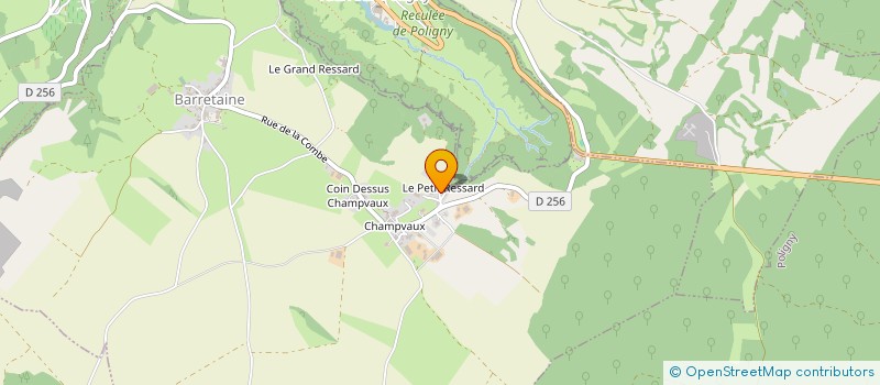 localisation de l'entreprise LE PETIT RESSART  BARRETAINE