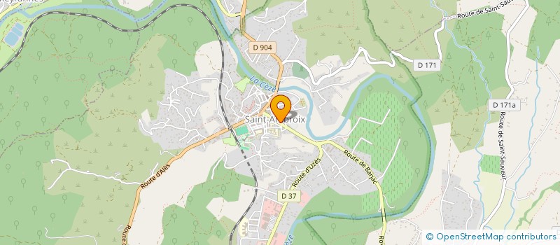 localisation de l'entreprise LE PETIT RESTAURANT  SAINT-AMBROIX