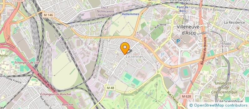 localisation de l'entreprise LE PETIT RESTO DE LEZENNES  LEZENNES