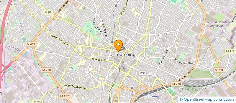 localisation de l'entreprise LE PETIT RESTO SARL  TOURCOING