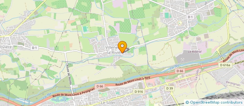 localisation de l'entreprise LE PETIT RIBERAL  VILLENEUVE-LA-RIVIERE