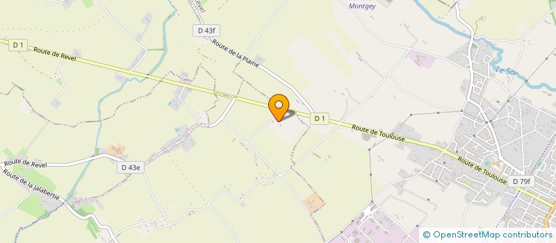 localisation de l'entreprise LE PETIT ROUDIE  REVEL