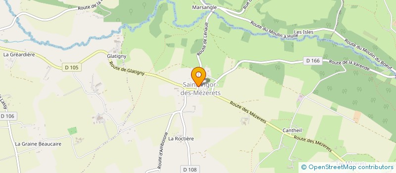 localisation de l'entreprise LE PETIT RUISSEAU  CAUVILLE