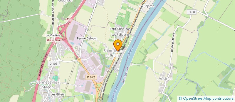 localisation de l'entreprise LE PETIT SAINT JEAN à MACON