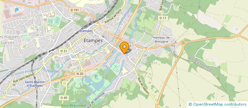 localisation de l'entreprise LE PETIT SAINT PIERRE à ETAMPES