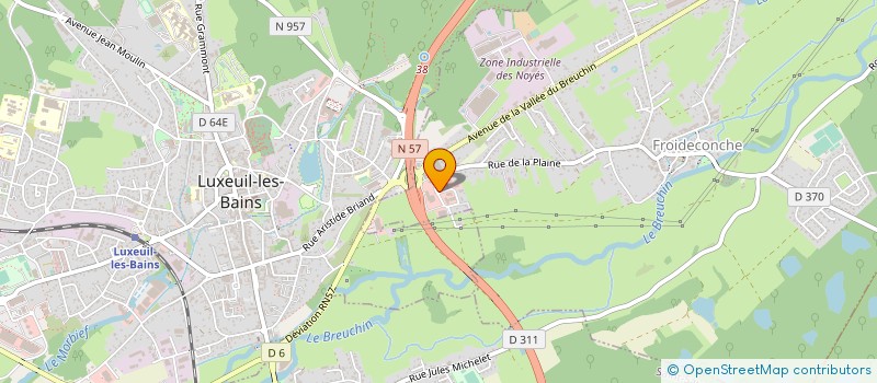 localisation de l'entreprise LE PETIT SALOIR  FROIDECONCHE