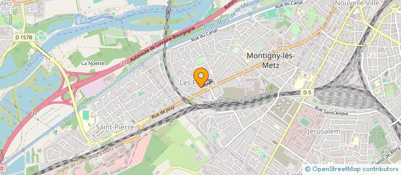localisation de l'entreprise LE PETIT SAULCY à MONTIGNY-LES-METZ