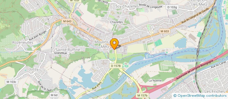 localisation de l'entreprise LE PETIT SAULCY  MOULINS-LES-METZ