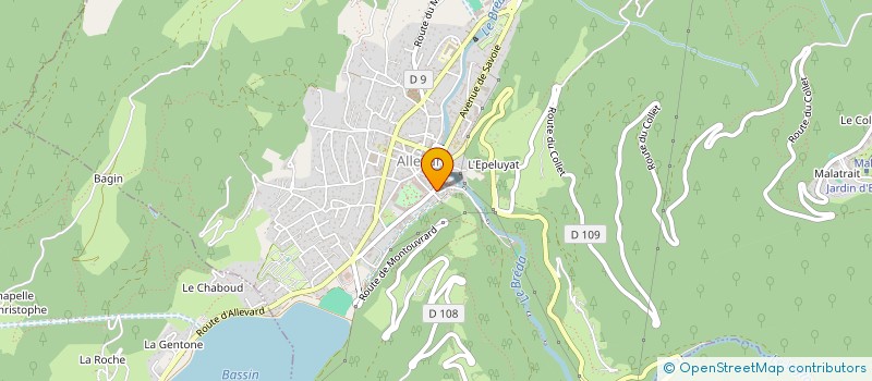 localisation de l'entreprise LE PETIT SAVOYARD  ALLEVARD