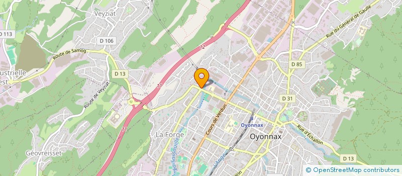 localisation de l'entreprise LE PETIT SAVOYARD à OYONNAX