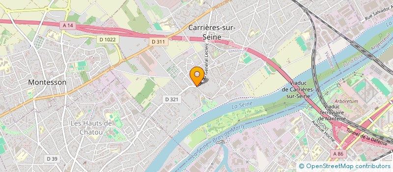 localisation de l'entreprise LE PETIT SCENAR  CARRIERES-SUR-SEINE