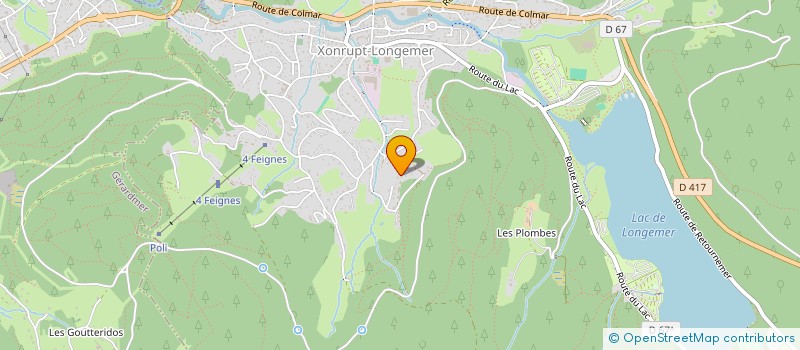 localisation de l'entreprise LE PETIT SOLDAT 88  XONRUPT-LONGEMER